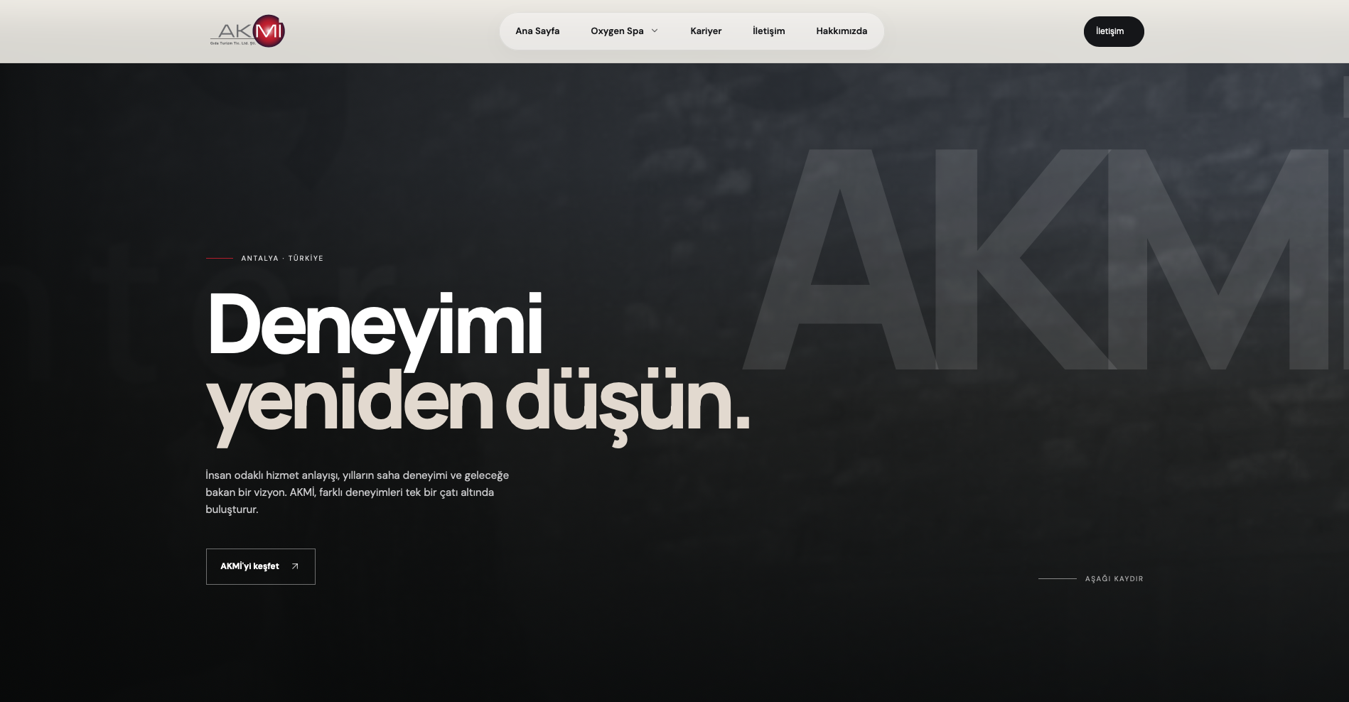 AKMİ kurumsal web tasarım projesi