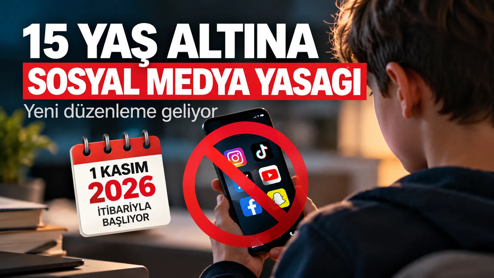 15 yaş altı çocukların sosyal medya kullanımına yönelik yaş sınırı düzenlemesi