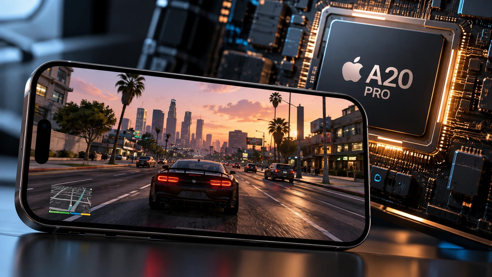Apple A20 Pro işlemcili iPhone 18 Pro Max üzerinde GTA 5 performansı