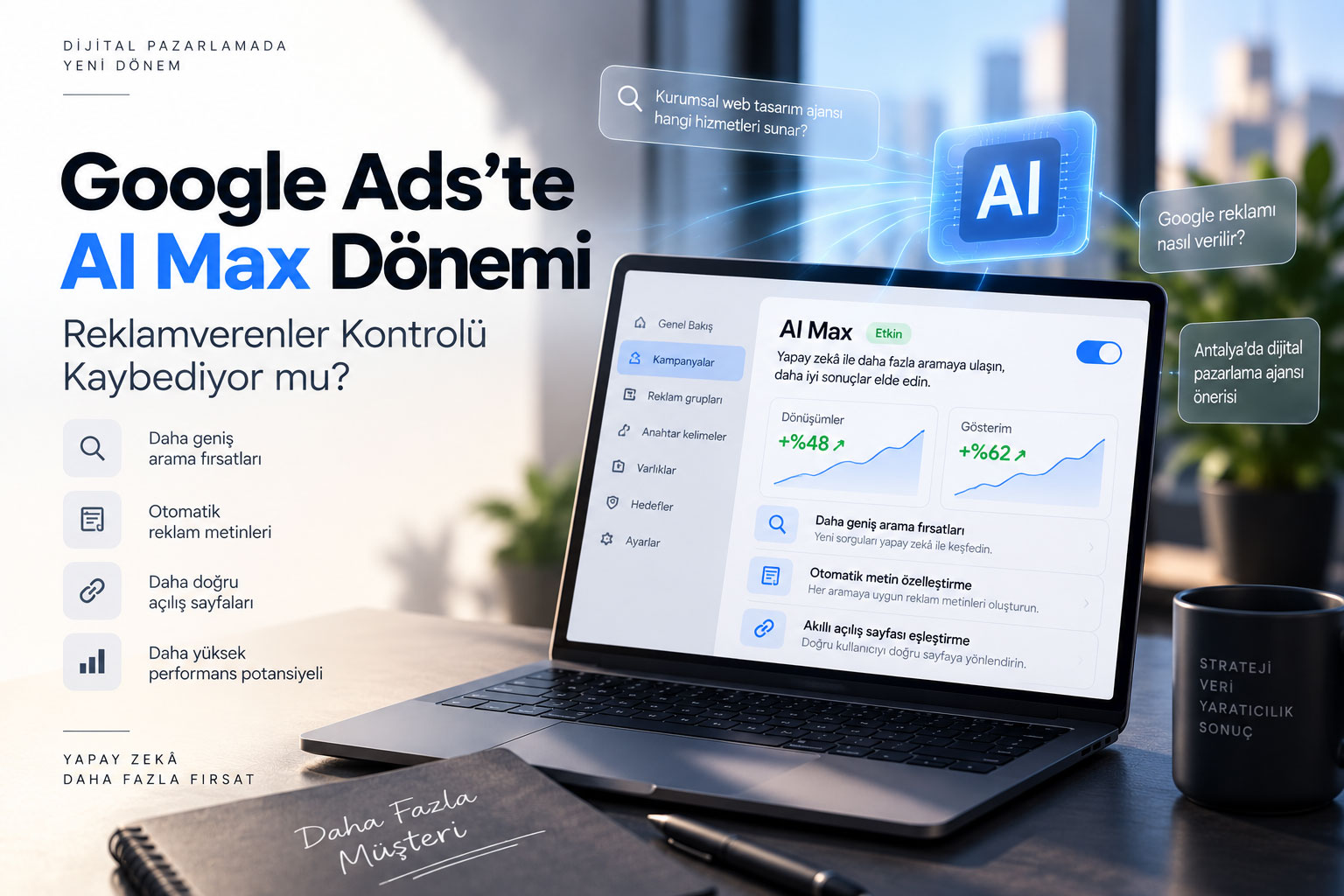 Google Ads'te AI Max Dönemi: Reklamverenler Kontrolü Kaybediyor mu?