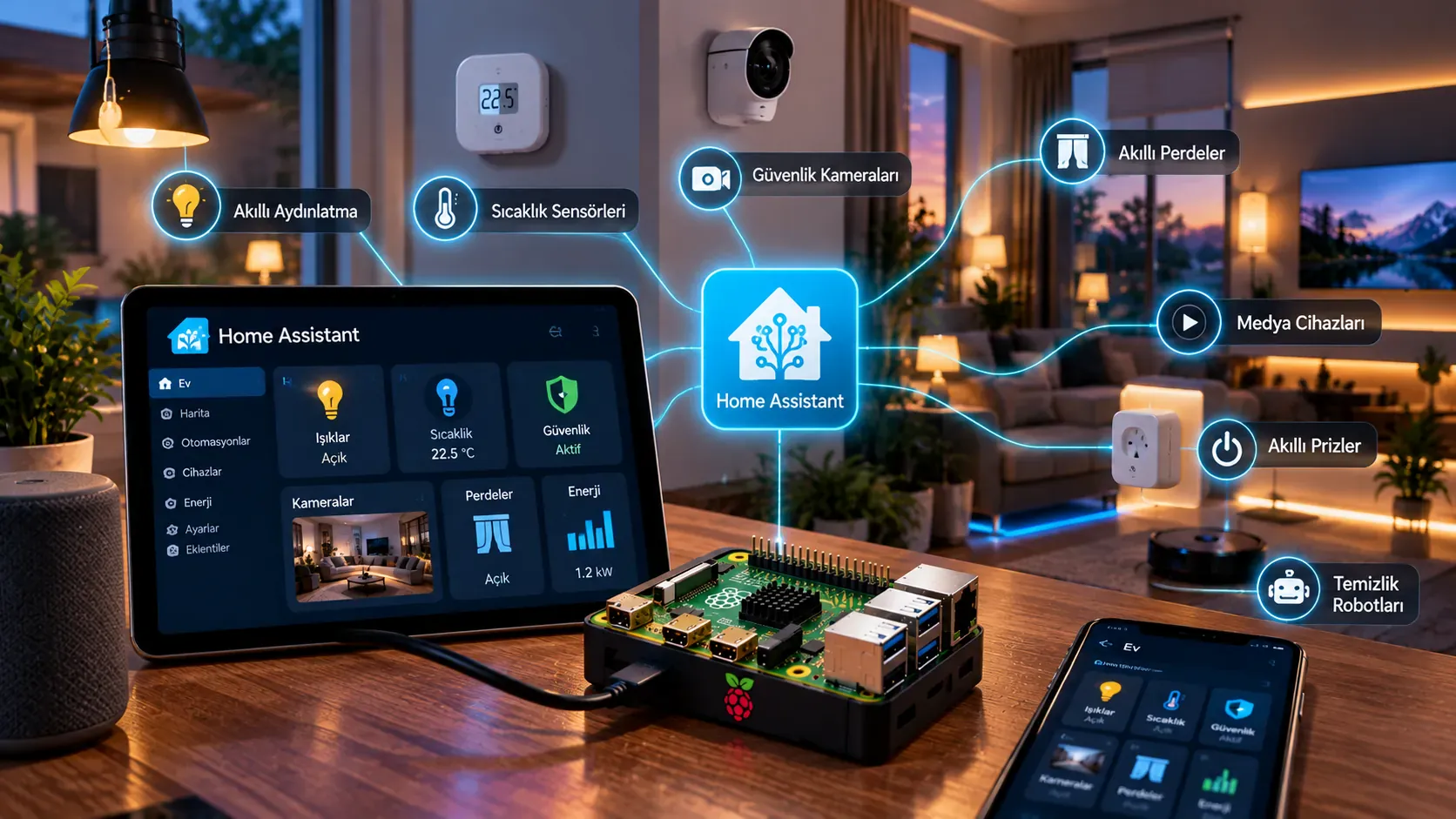 raspberry pi akilli ev sistemi home assistant 1