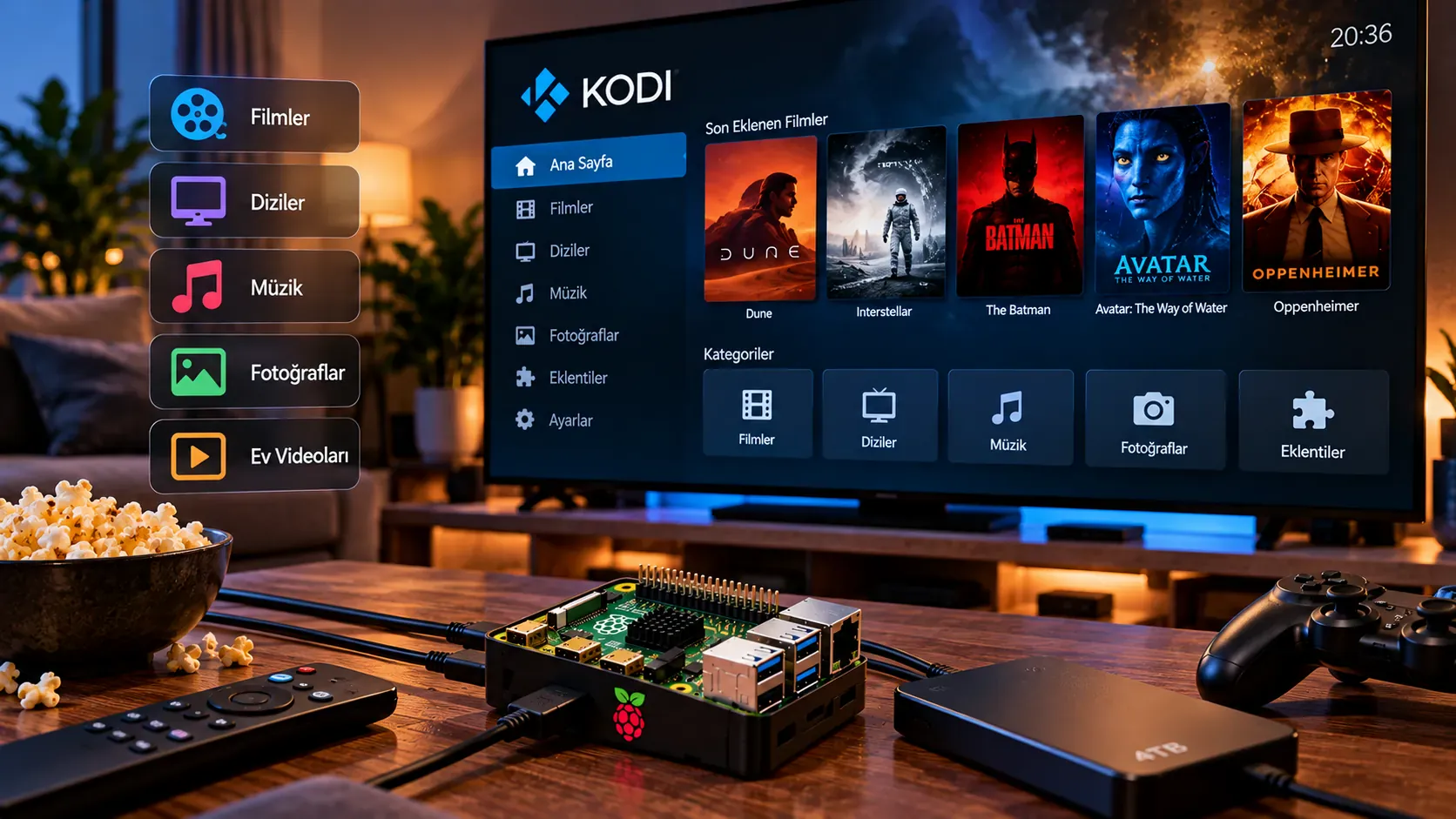 raspberry pi kendi medya merkezini olustur 1