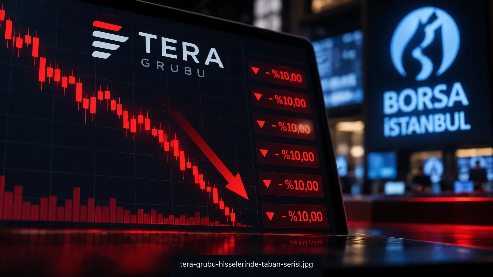 Tera Grubu hisselerinde taban serisi ve Borsa İstanbul’da sert satışlar